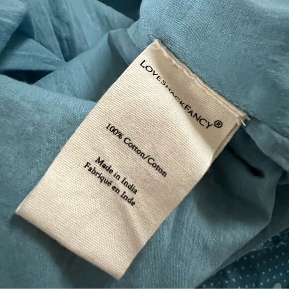 Loveshackfancy Idra Cotton Polka Dot Maxi Dress Blue Bonnet Size 8 MSRP $625 - Picture 11 of 11